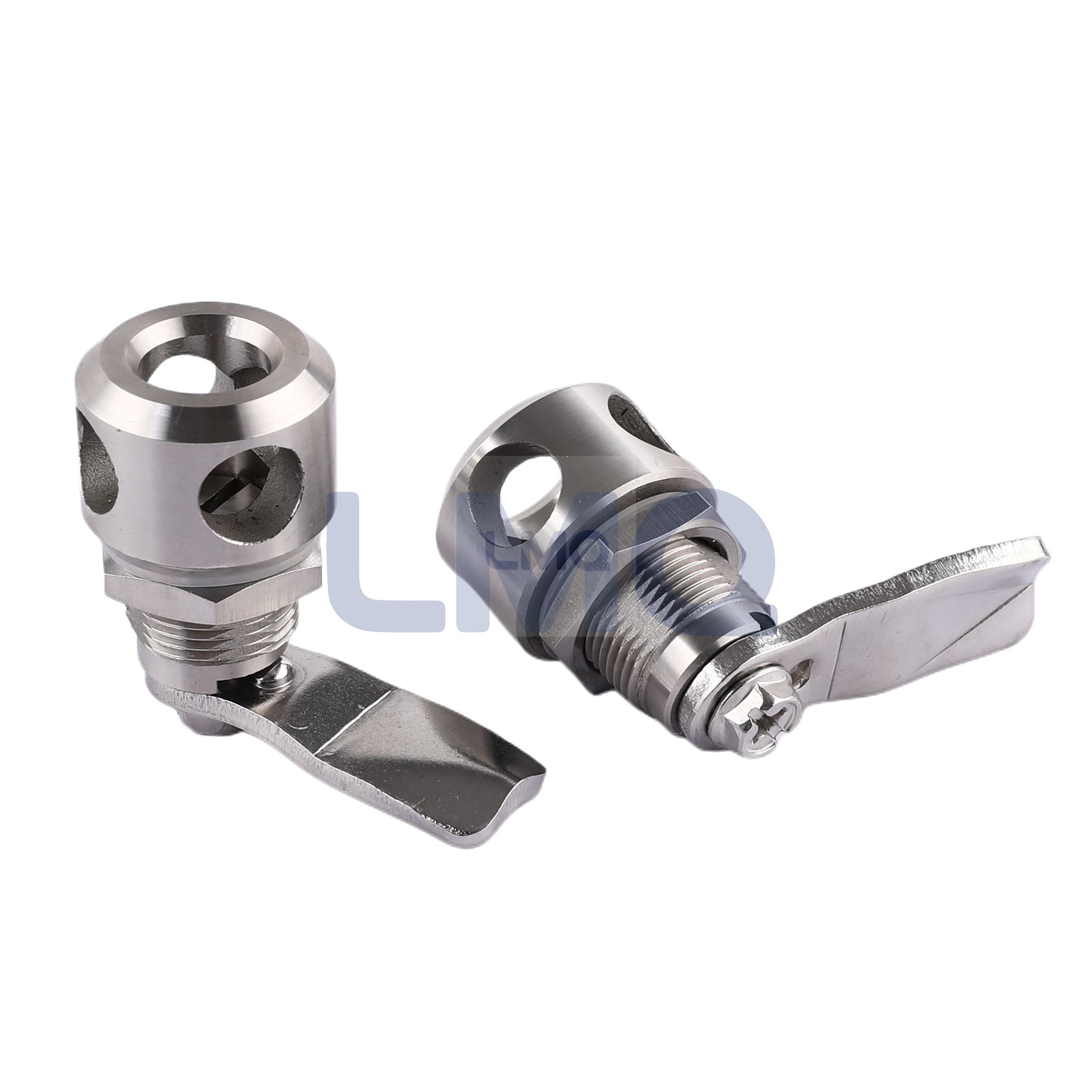 ZS07 Full Stainless Steel Quarter-Turn Lock, Housing with 4 Padlock Holes, AISI316