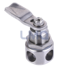 ZS07 Full Stainless Steel Quarter-Turn Lock, Housing with 4 Padlock Holes, AISI316